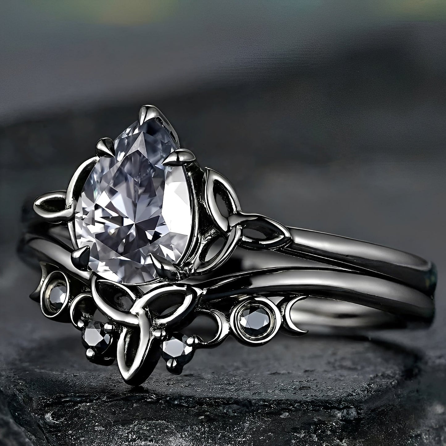 Dina – Anillo Diamante Superpuesto
