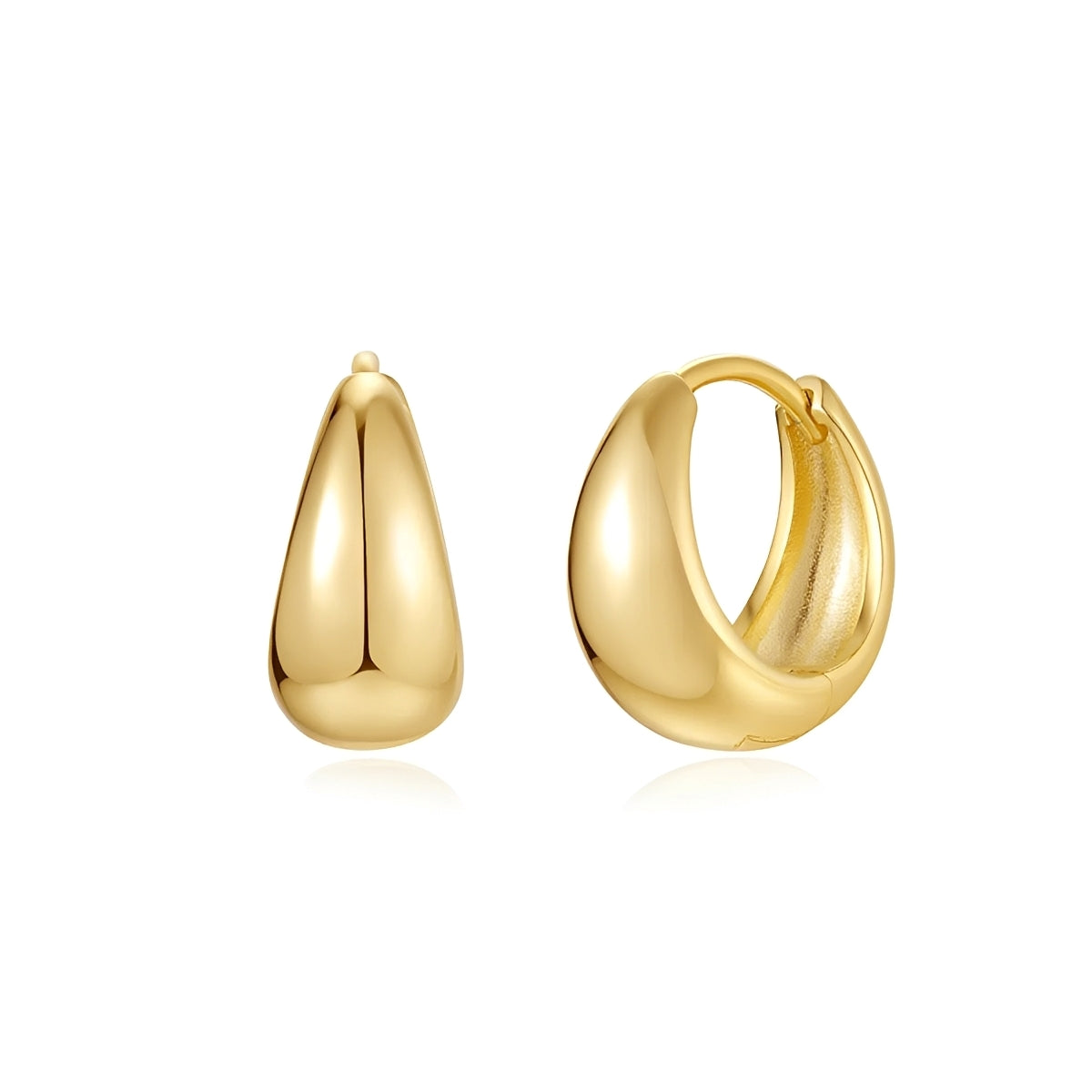 Gela – Pendientes Aro Chapados en Oro Elegantes