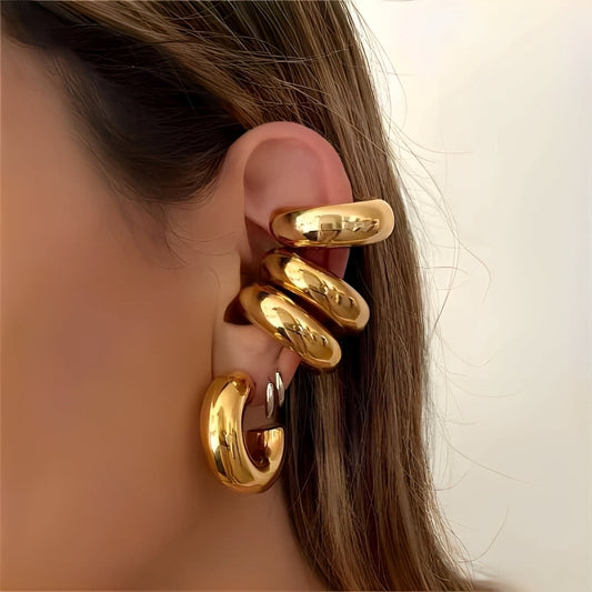 Kyline – Ear Cuff Grande Dorado