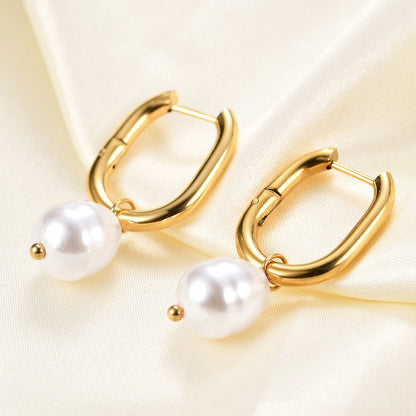 Yuna – Pendientes Huecos en Forma U Elegantes