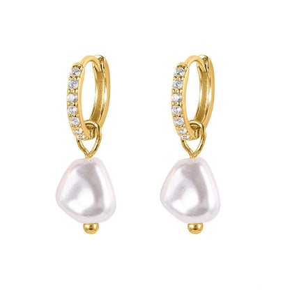 Esme – Aros Huggie Perla Elegantes