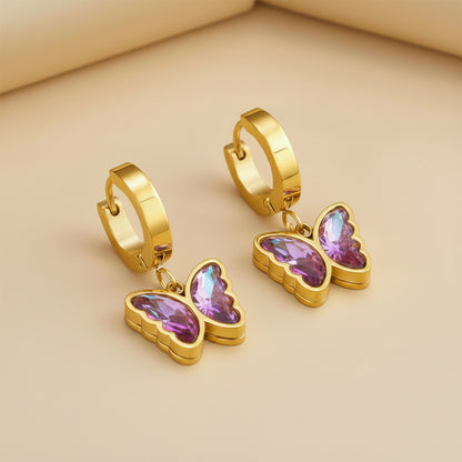 Gianne – Pendientes Mariposa Colgantes Elegantes