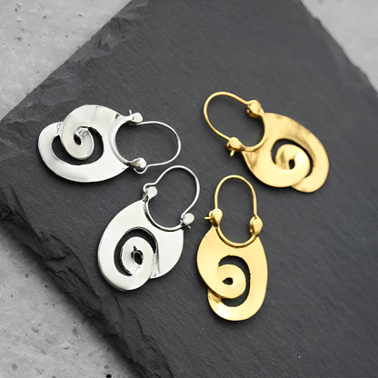 Selene – Pendientes Vintage con Diseño en Espiral