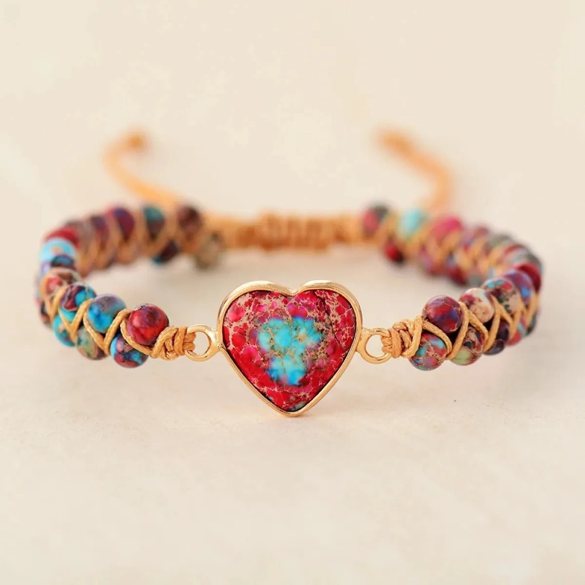 Tilda – Pulsera Corazón de Sanación en Piedra Natural
