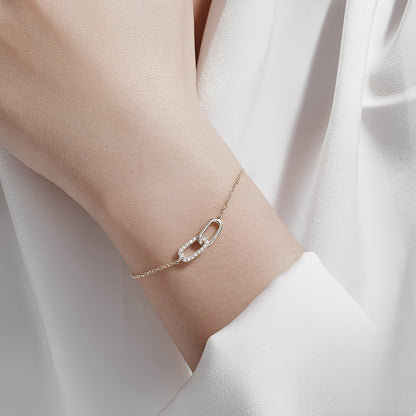 Rina – Pulsera con Eslabones Brillantes