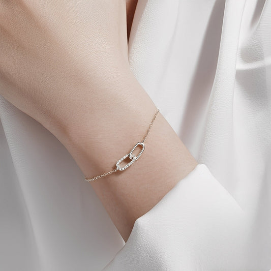 Rina – Pulsera con Eslabones Brillantes