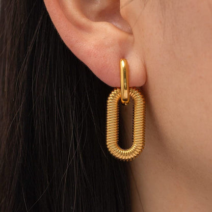 Mariz – Aretes Cadena Cubana Brillantes