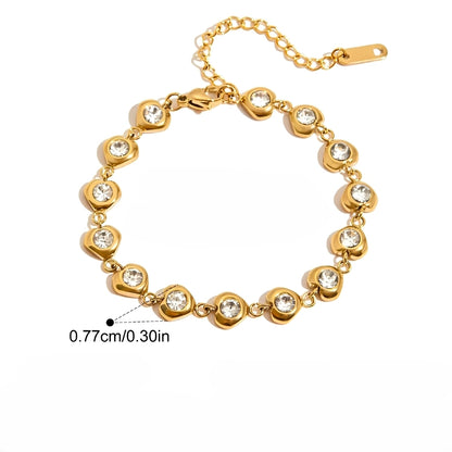 Thalia – Pulsera de Zircon con Elegancia Moderna
