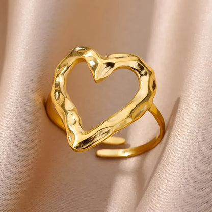 Mikha – Anillo Amor Ajustable con Estilo Retro
