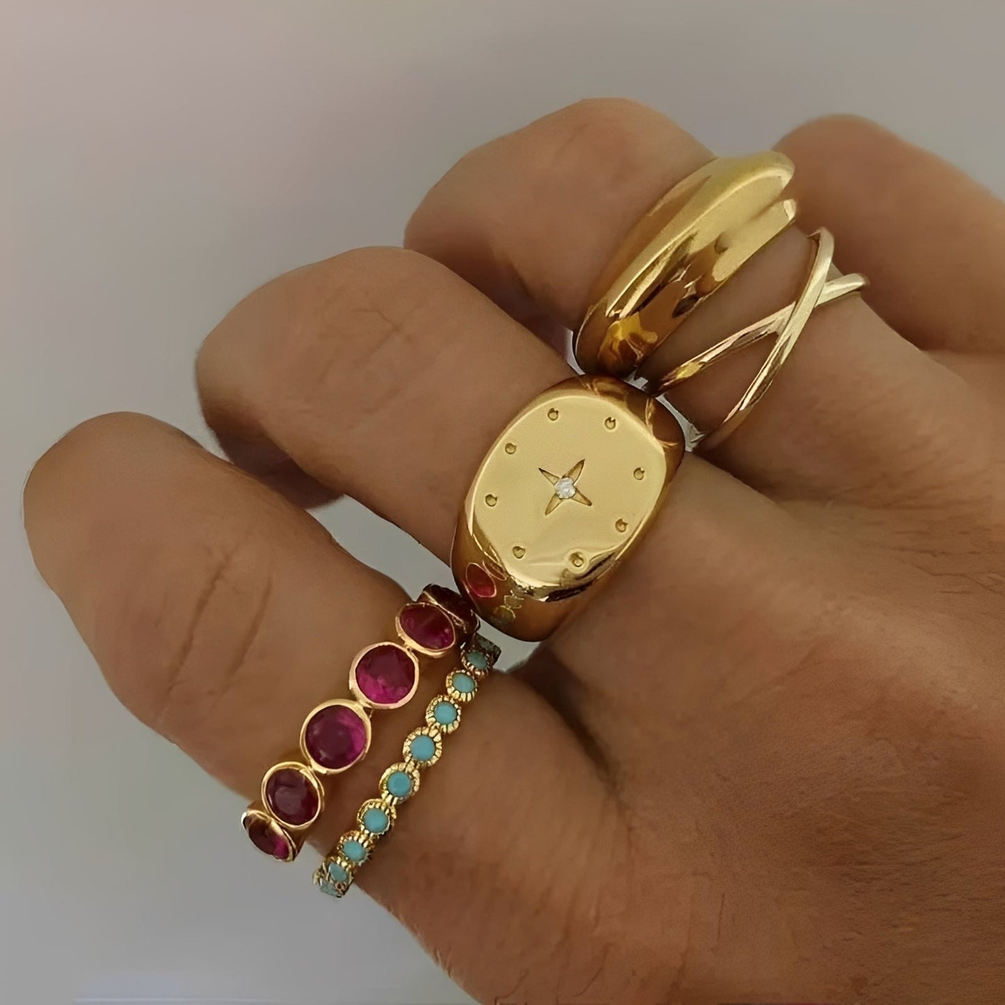 Ayla – Anillo Estrella Diseño Moderno