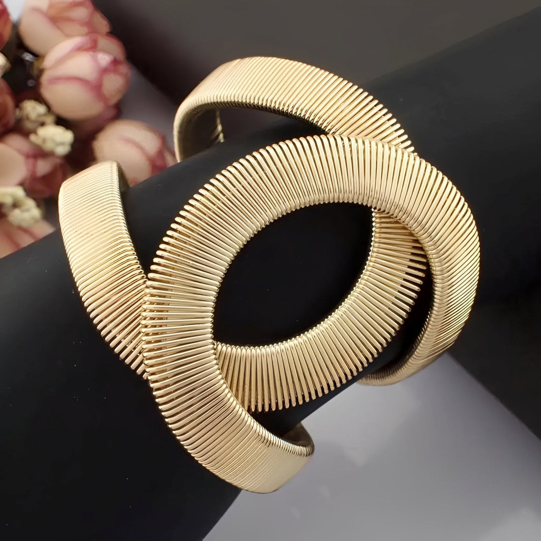 Solene – Pulsera Exagerada Clásica en Aleación