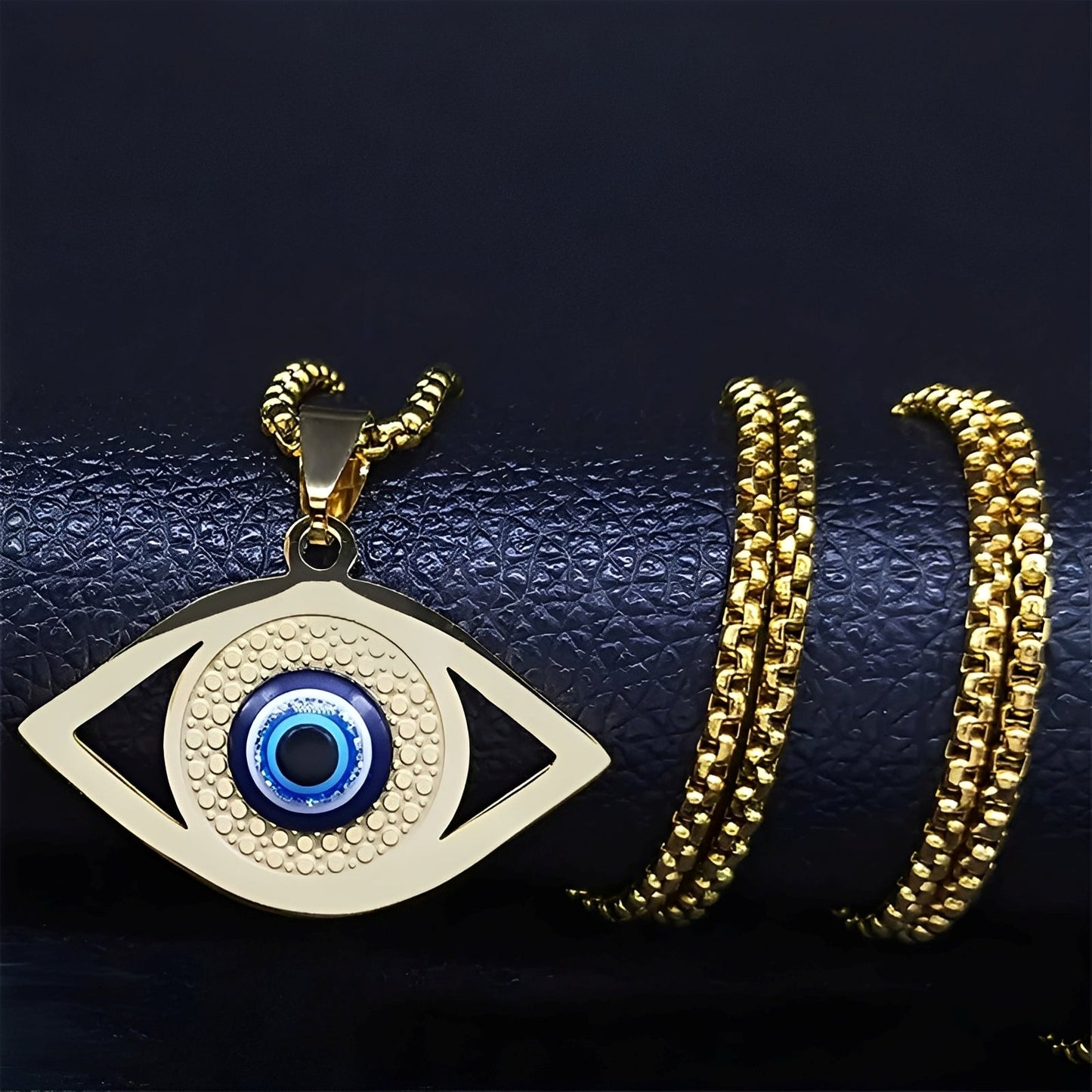 Kyra – Collar Protector Ojo Azul