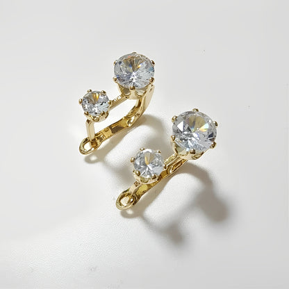 Lianne – Pendientes Vintage Dorados con Circonitas