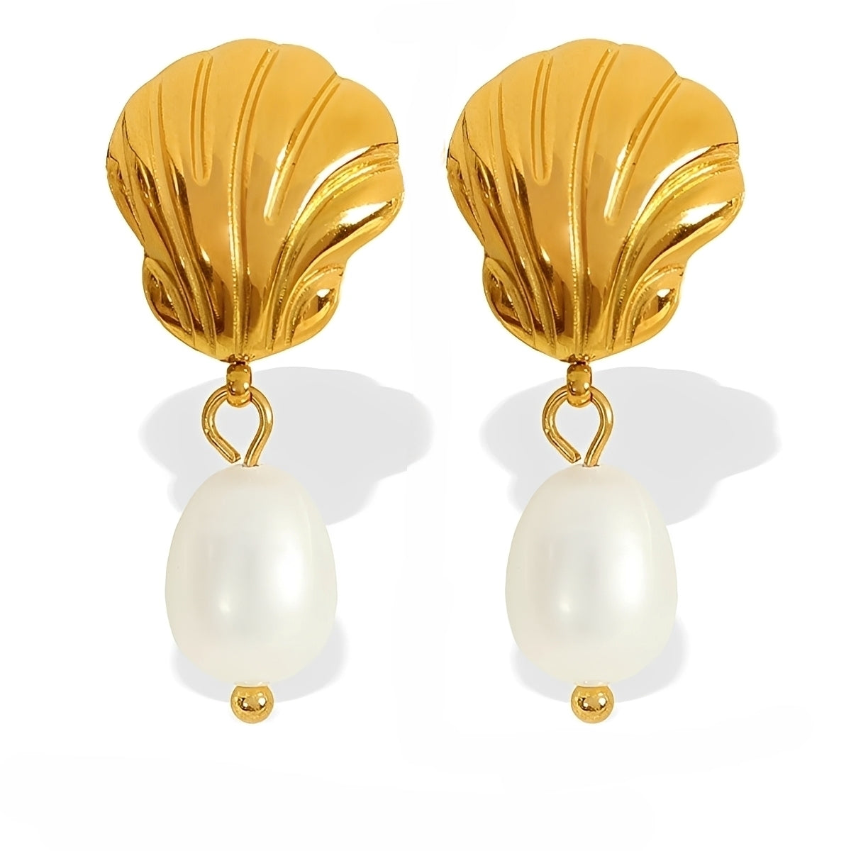 Kathryn – Pendientes Concha Elegantes