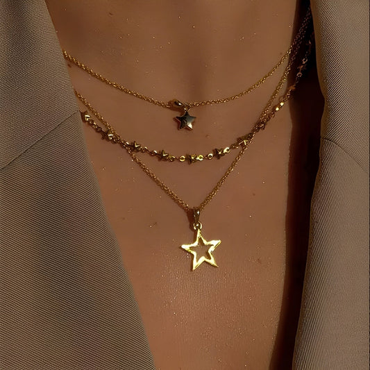 Coralie – Collar Estrella Clásico Vintage