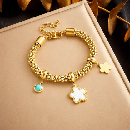 Helena – Pulsera Retro de Acero Elegante