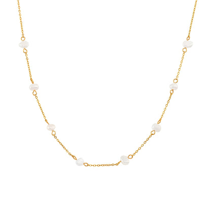 Sydney – Collar Dorado con Perlas Barrocas