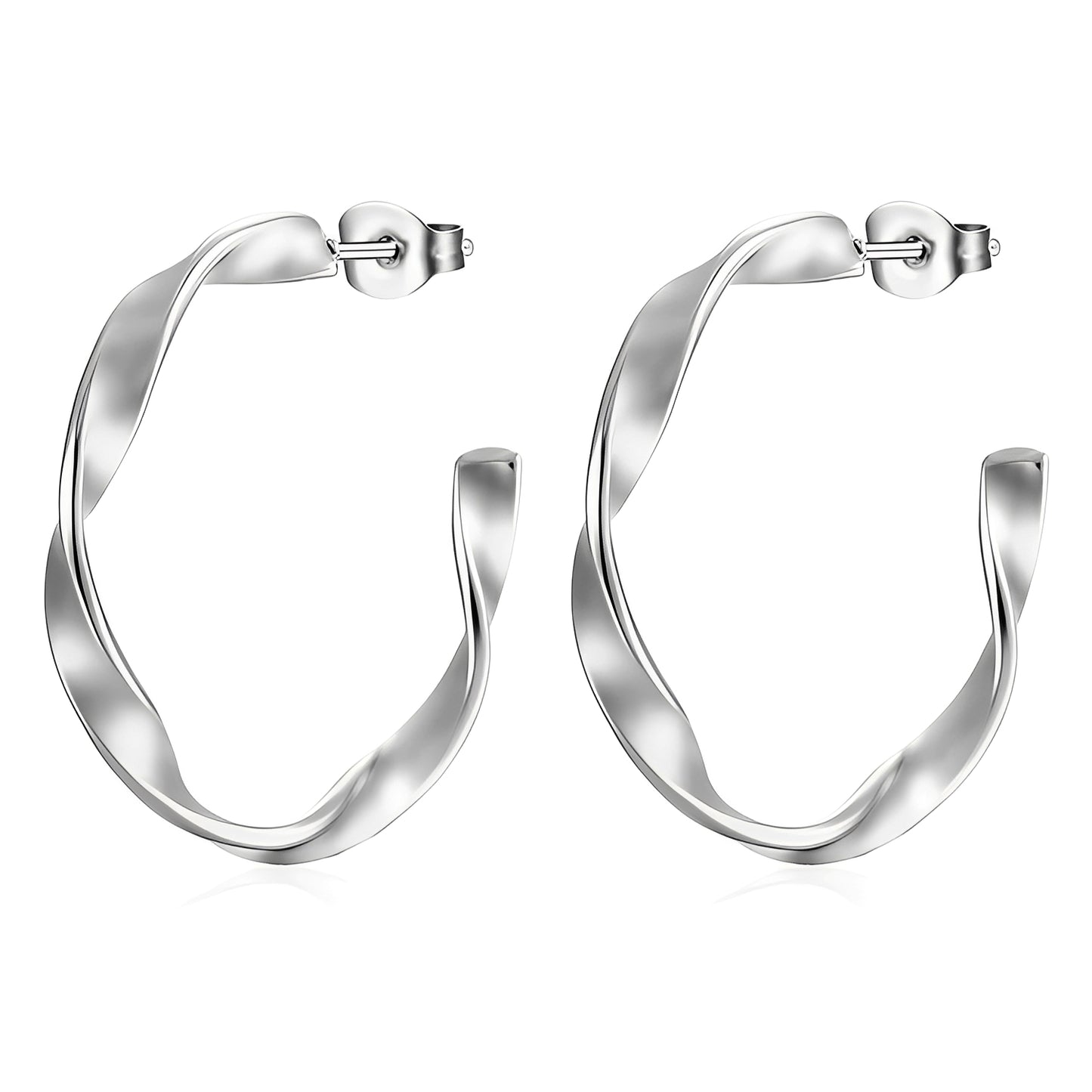 Selina – Pendientes C Retorcidos Elegantes