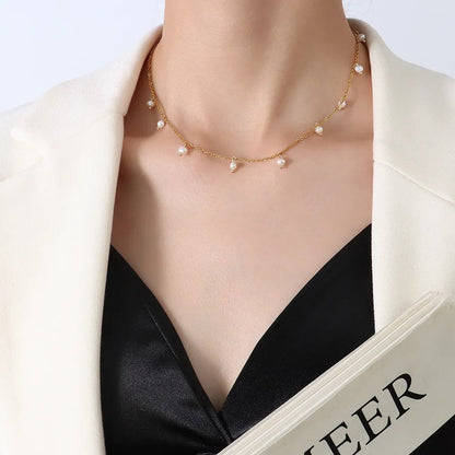 Elena – Collar Perla Luminoso