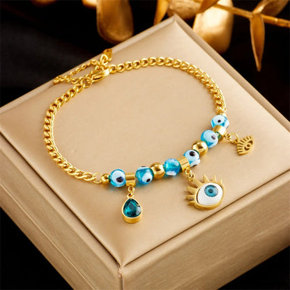 Vera – Pulsera Charm Ojo Protector Elegante