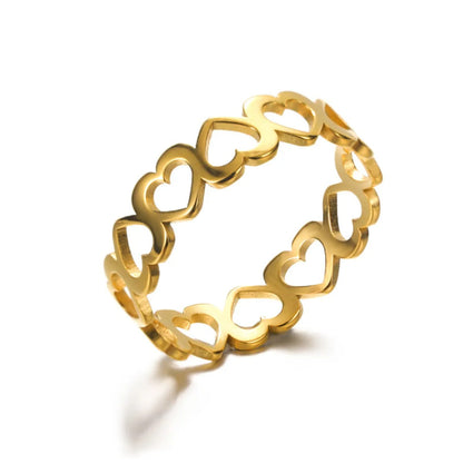 Serena – Anillo Corazones Unidos Elegante