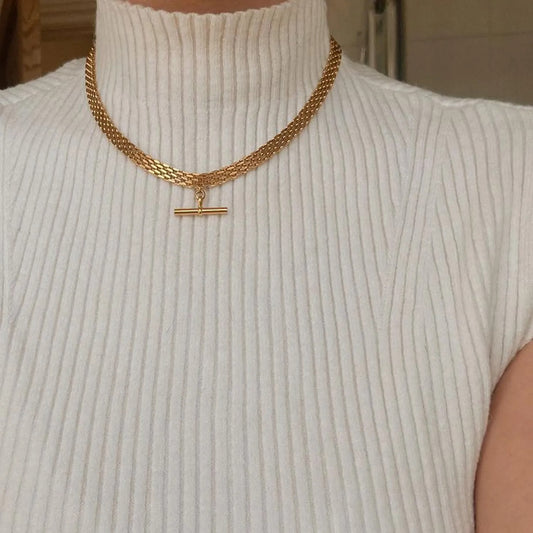 Daria – Collar Mesh con Cierre T-Bar