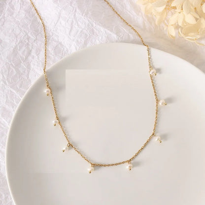Elena – Collar Perla Luminoso