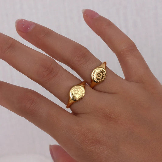 Solenne – Anillo Solsticio Dorado