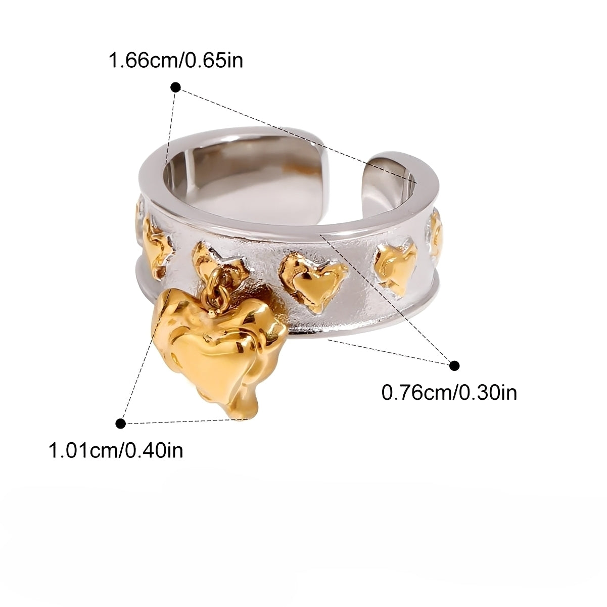 Amara – Anillo Corazón Elegante