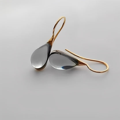 Marion – Pendientes Vidrio Oliva Retro