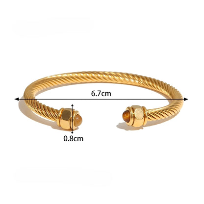 Thea – Pulsera Dorada Elegante