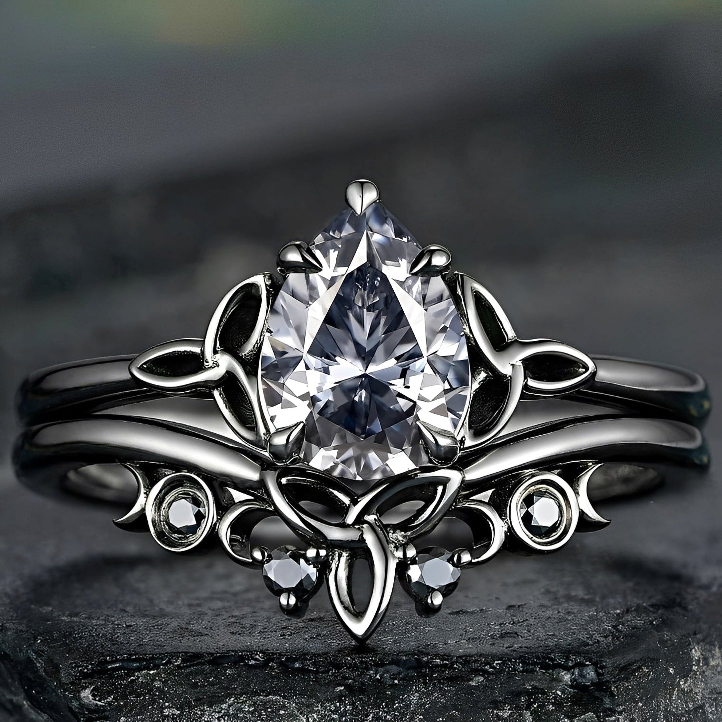 Dina – Anillo Diamante Superpuesto