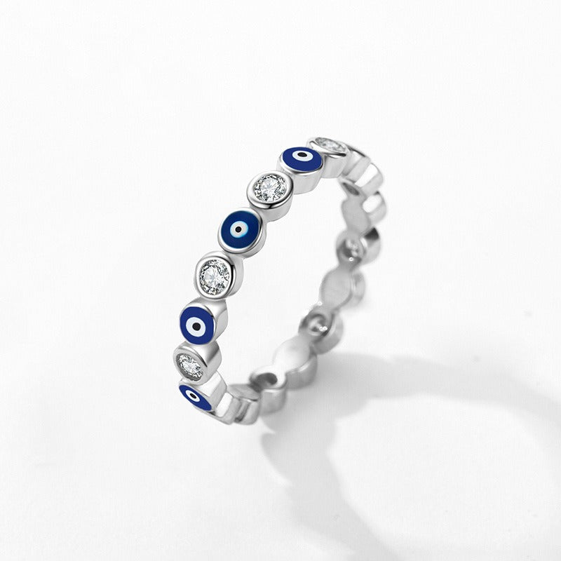 Naia – Anillo Ojo Protector Dorada