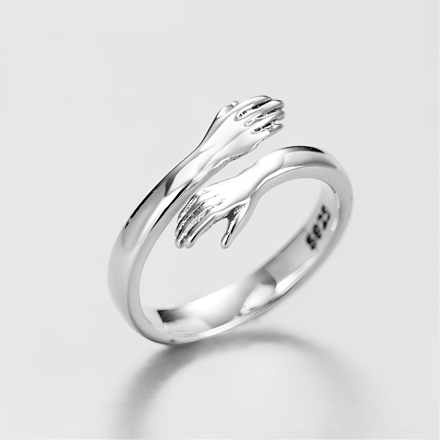 Amalya – Anillo Abrazo Ajustable en Plata