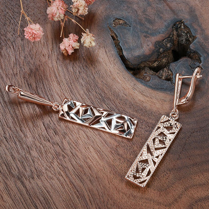 Vivelle – Rectángulos Minimalistas en Oro & Plata