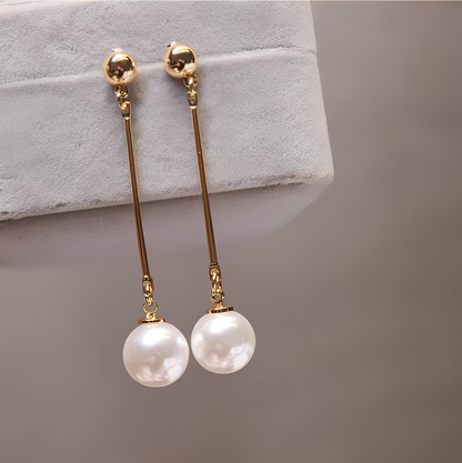 Clarisse – Pendientes Lujosos con Perlas Trenzadas a Mano