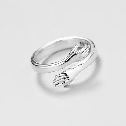 Amalya – Anillo Abrazo Ajustable en Plata