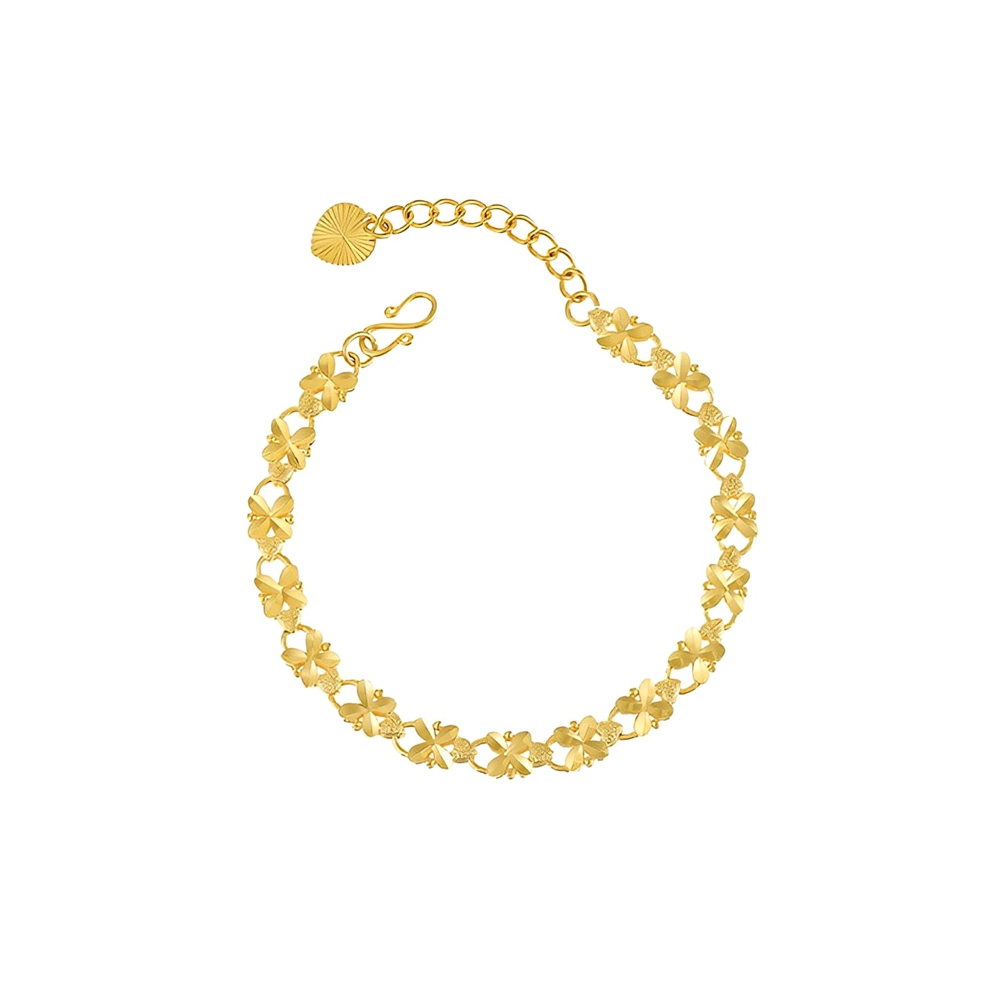 Margarita – Pulsera Vintage de Oro con Margaritas