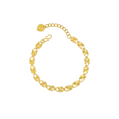 Margarita – Pulsera Vintage de Oro con Margaritas