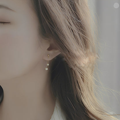 Alice – Pendientes Colgante Perla Romance