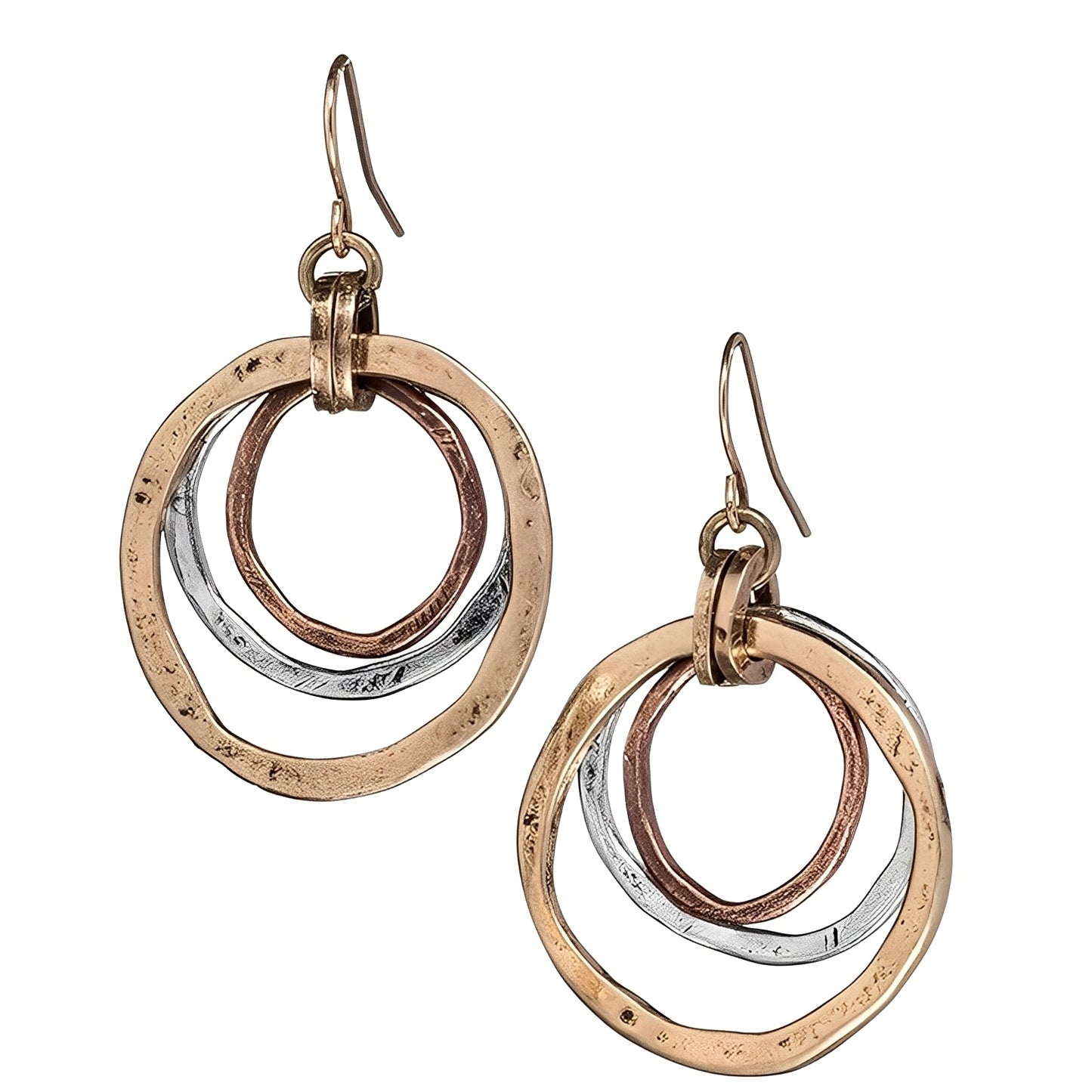 Nadia – Pendientes Vintage Oro y Plata