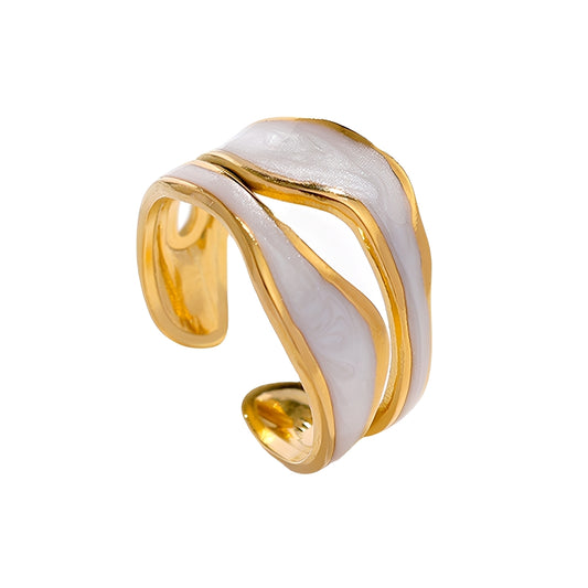 Esther – Anillo Antiguo en Oro Blanco