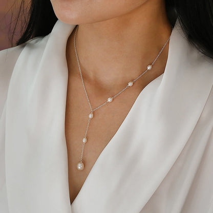 Kayla – Collar Vintage con Colgante de Perlas