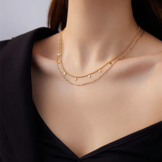 Lany – Collar Doble Estrella Delicado