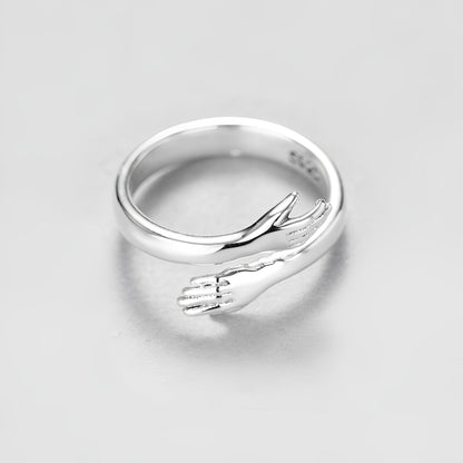 Amalya – Anillo Abrazo Ajustable en Plata