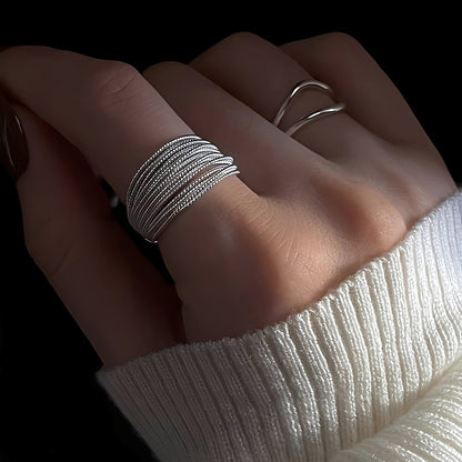 Miley – Anillo Plata Superpuesta