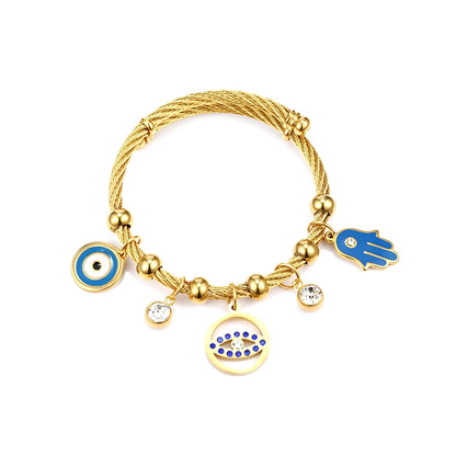 Freya – Pulsera Ojo Turco Elegante