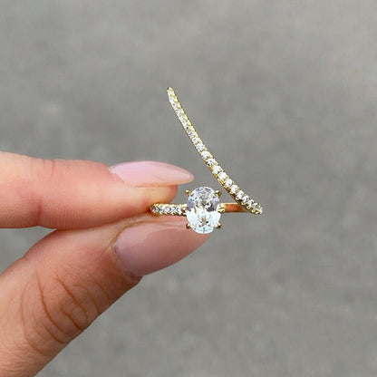 Aimi – Anillo de Boda de Cuatro Garras