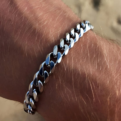 Dennis – Pulsera Cadena Cubana Elegante