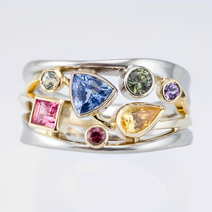 Dalia – Anillo Bohemio con Circonitas Brillantes